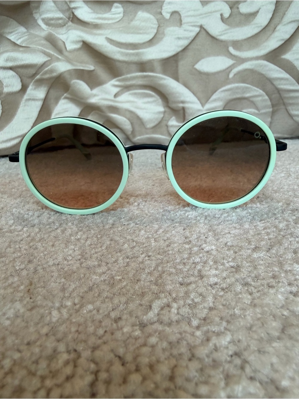 Etnia Barcelona Almagro 21 GRBK Mint Green Round Sunglasses 51-21-145